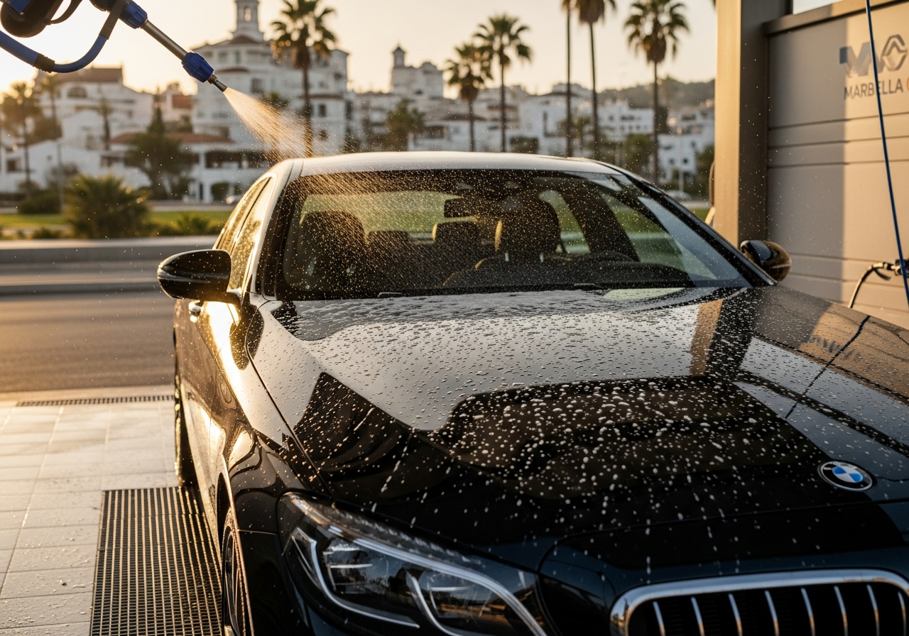 Descubre la frecuencia ideal para lavar tu coche y mantenerlo impecable en Marbella y la Costa del Sol.